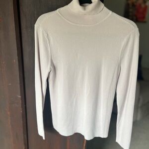 Chico's Classic Soft Pink Turtleneck Sweater